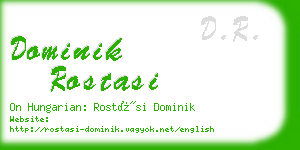 dominik rostasi business card